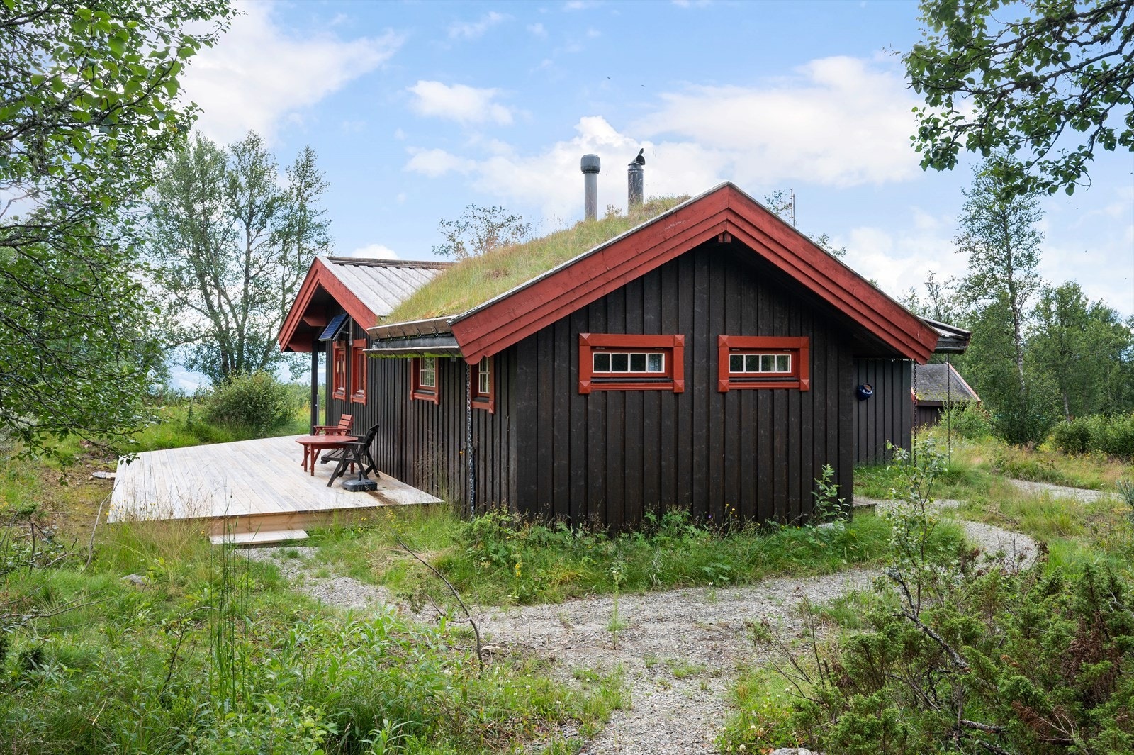 Fra oversiden av hytta Galleribilde