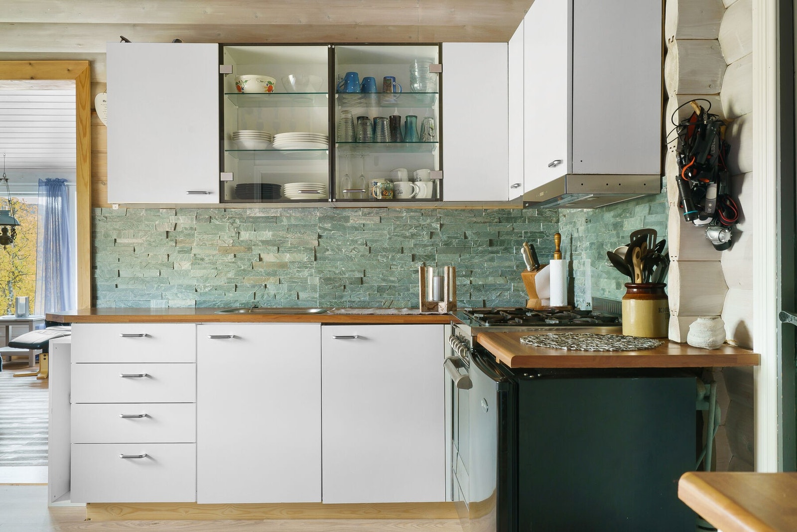 Gass komfyr og kjøleskap Galleribilde