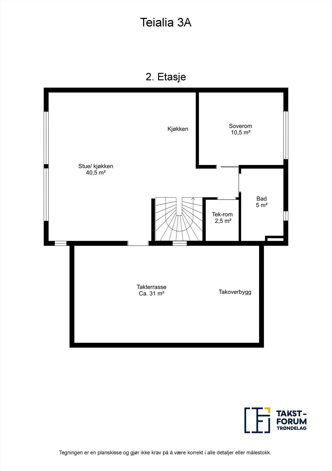 Planskisse 2. Etasje Galleribilde