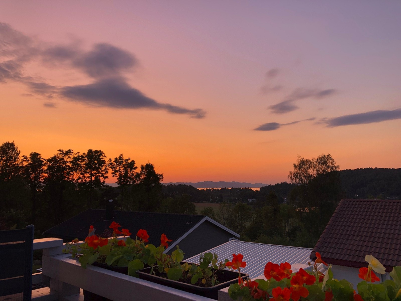 Selgers eget bilde av vakker solnedgang Galleribilde