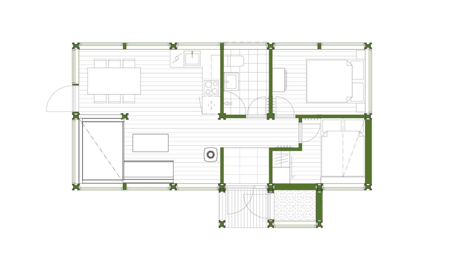Plantegning Ålhytte C30, 55 m2 Galleribilde