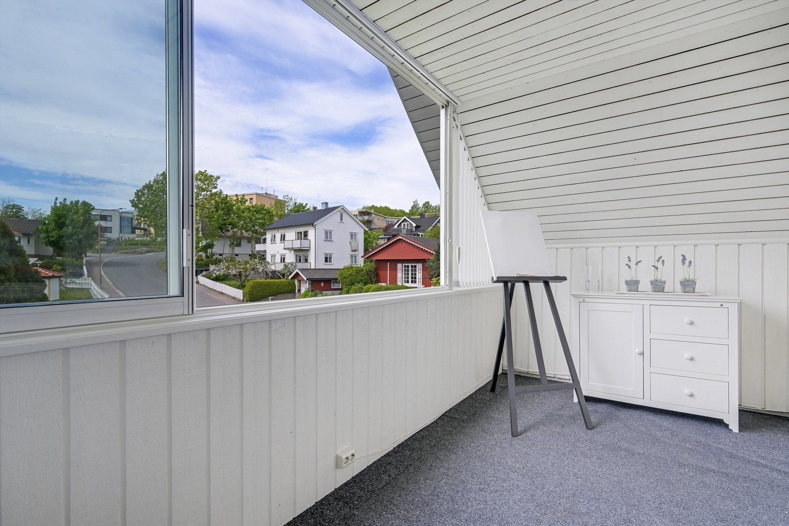 Overbygget veranda i 2. etasje. Galleribilde