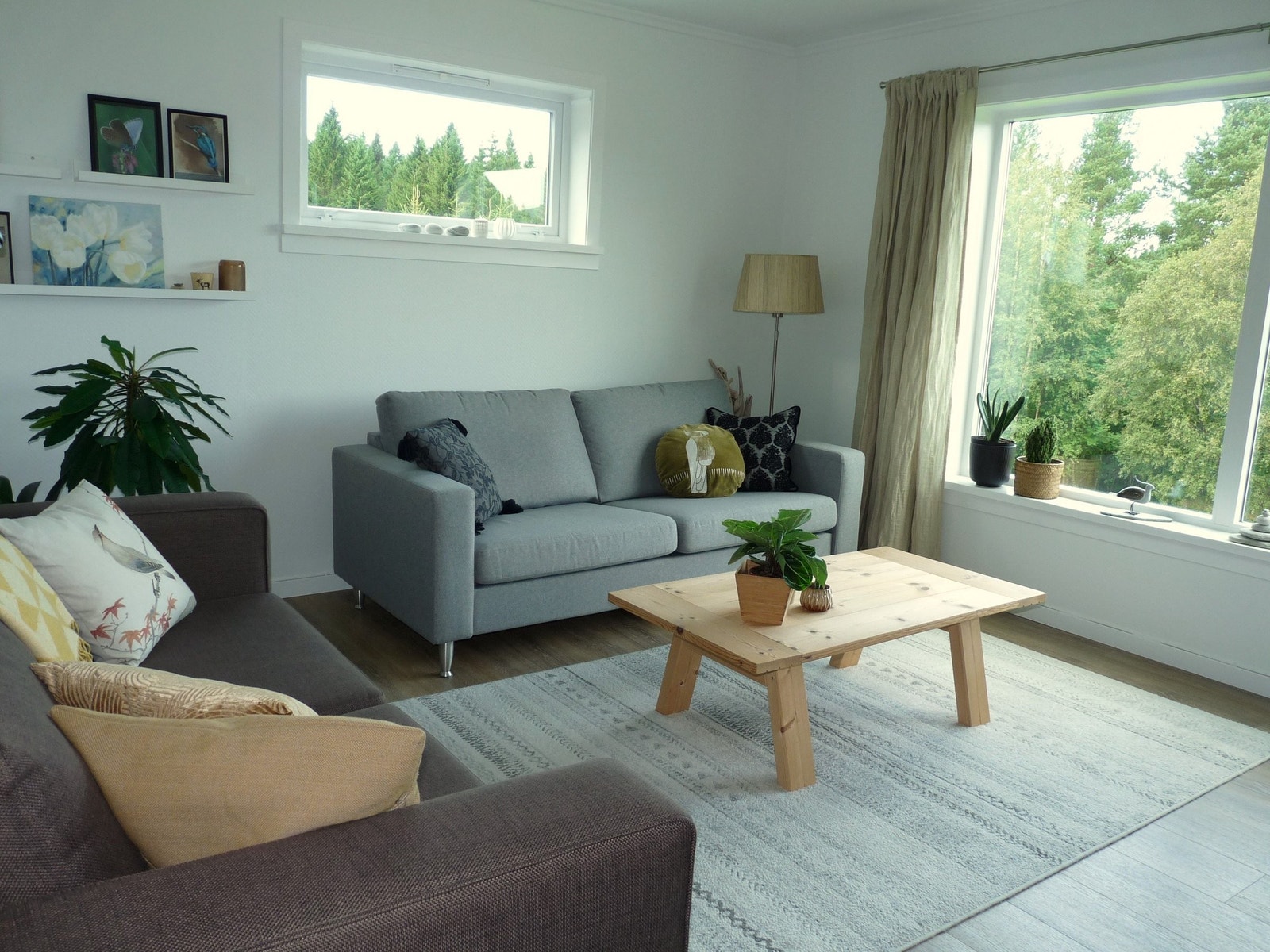 Stor stue med plass til flere sofaer Galleribilde