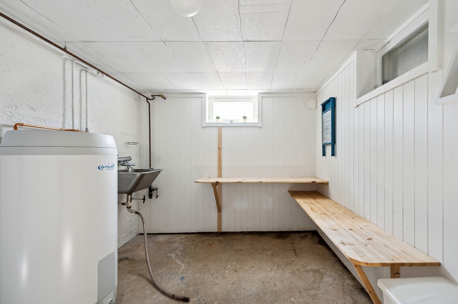 Vaskerom i kjeller. Galleribilde
