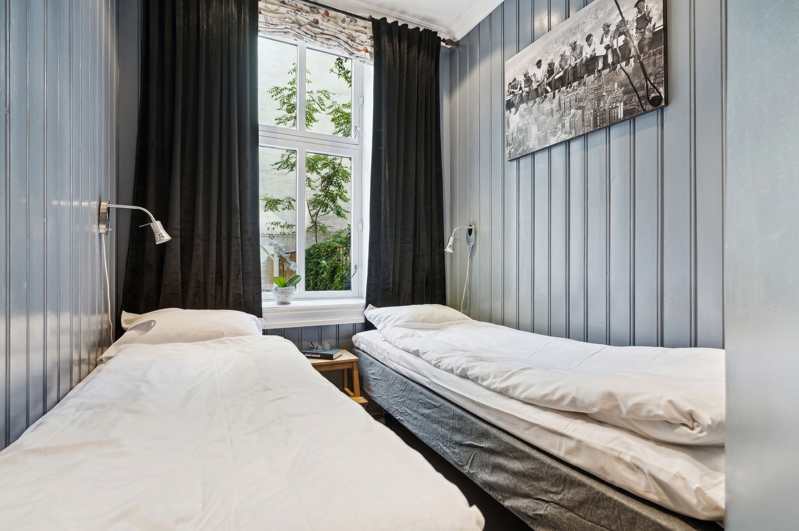 Malte panelvegger. Galleribilde