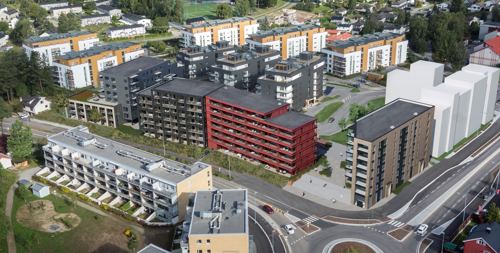 Fasade illustrasjon Galleribilde