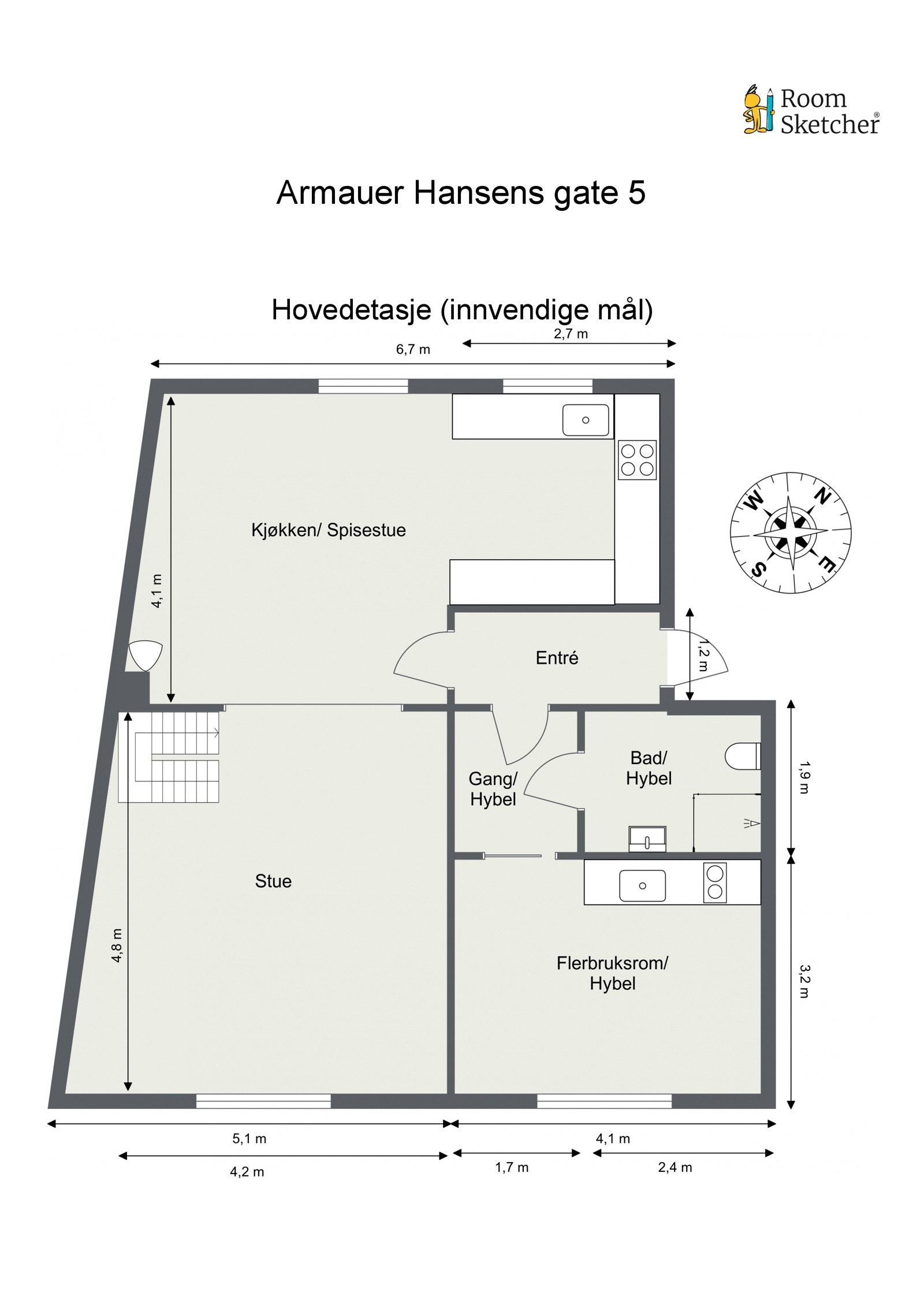 Plantegning - Første etasje. Galleribilde
