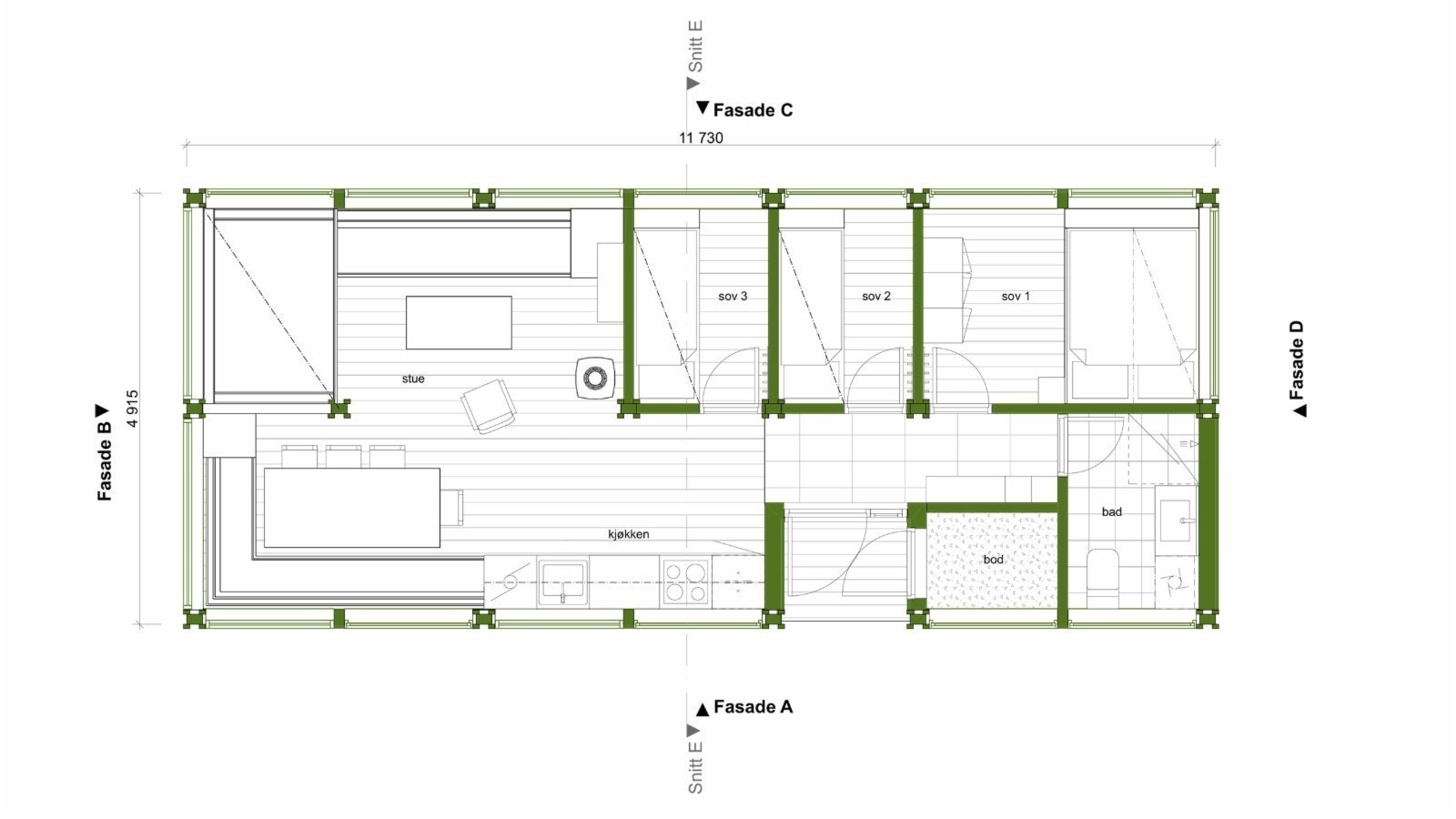 Plantegning Ålhytta C35 Galleribilde