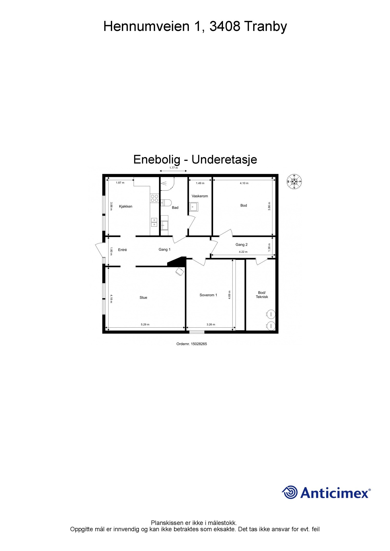 plantegning_etasje1 - sokkelleilighet Galleribilde
