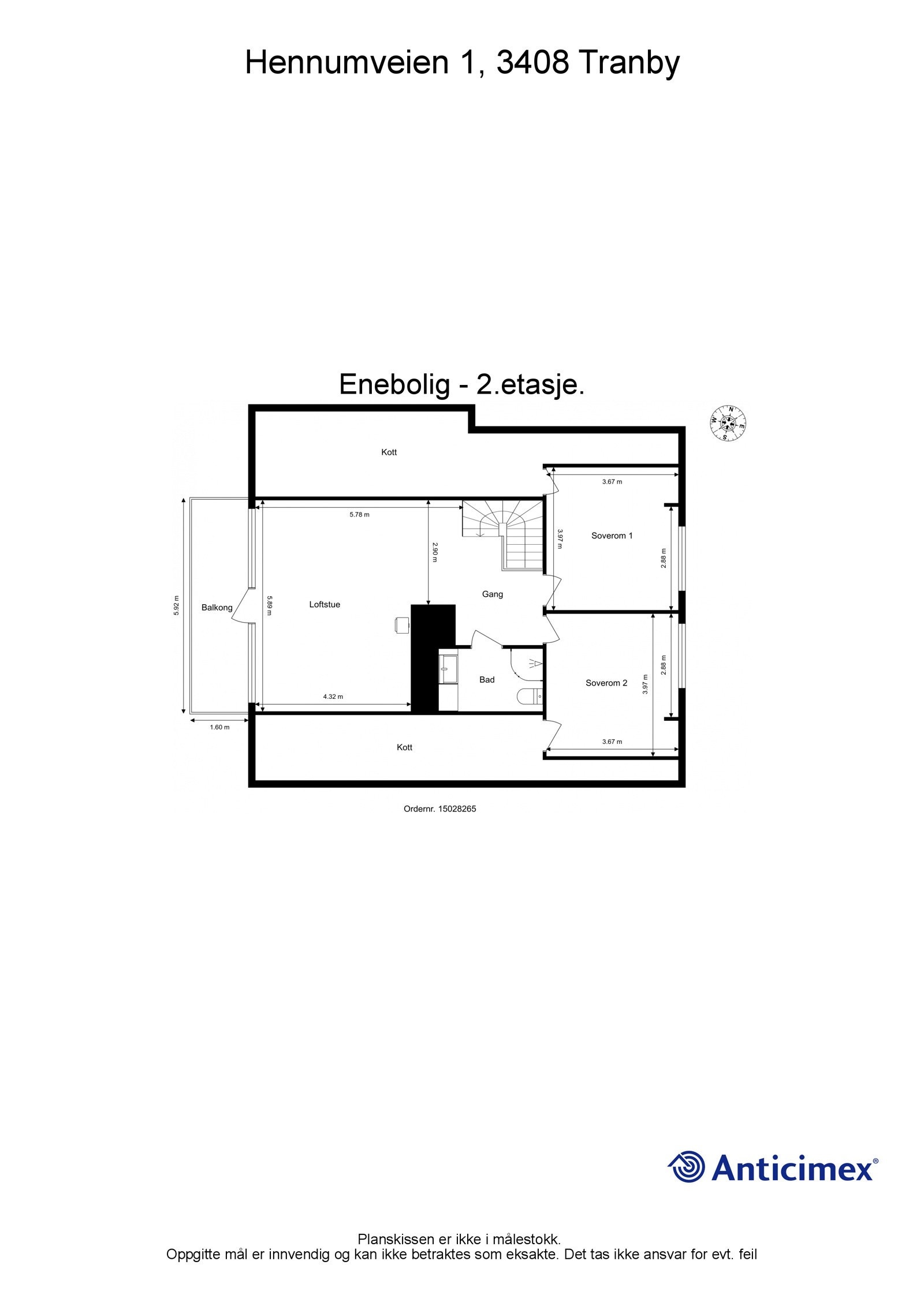Plantegning over 2.etasje Galleribilde