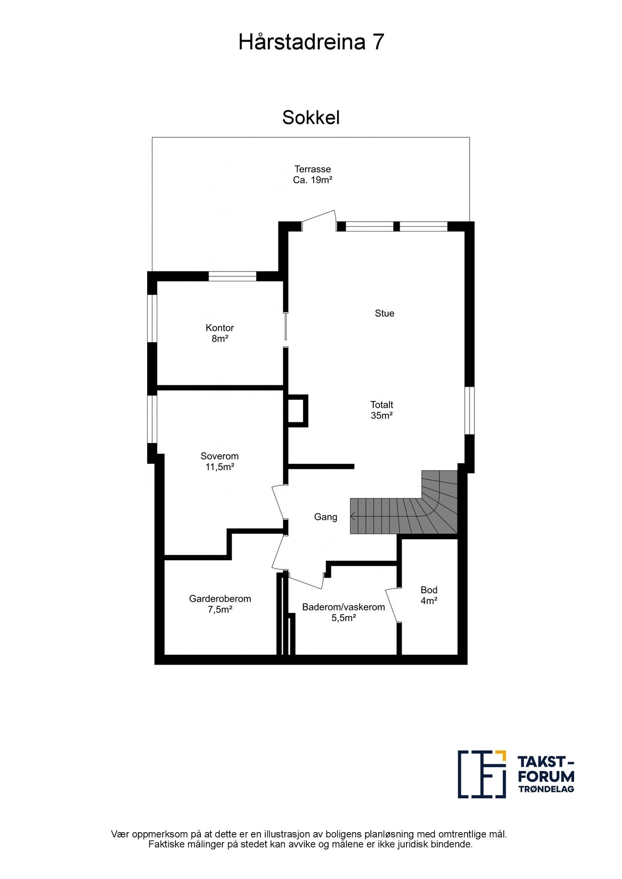 Plan sokkel. Galleribilde