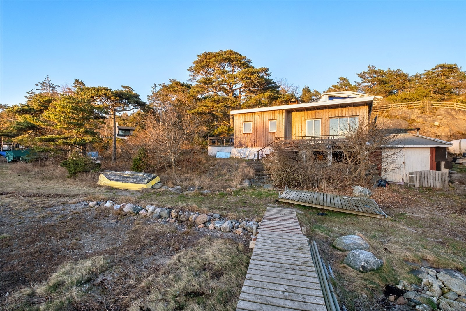 Som med selve bygningsmassen er det også potensial knyttet til tomtearealene rundt boligen. Galleribilde