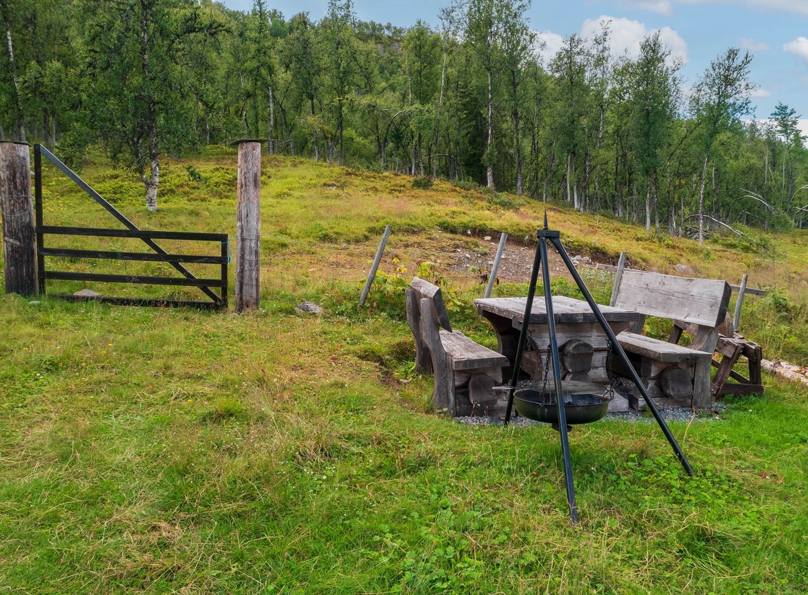 Koselig sitteplass ute Galleribilde
