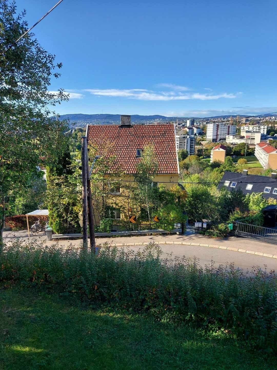 Utsikt fra balkongen Galleribilde