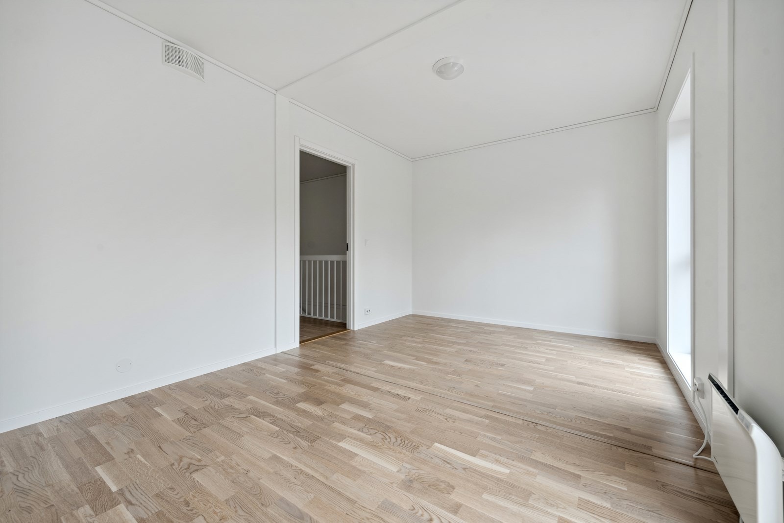 Oppvarming med panelovn. Galleribilde