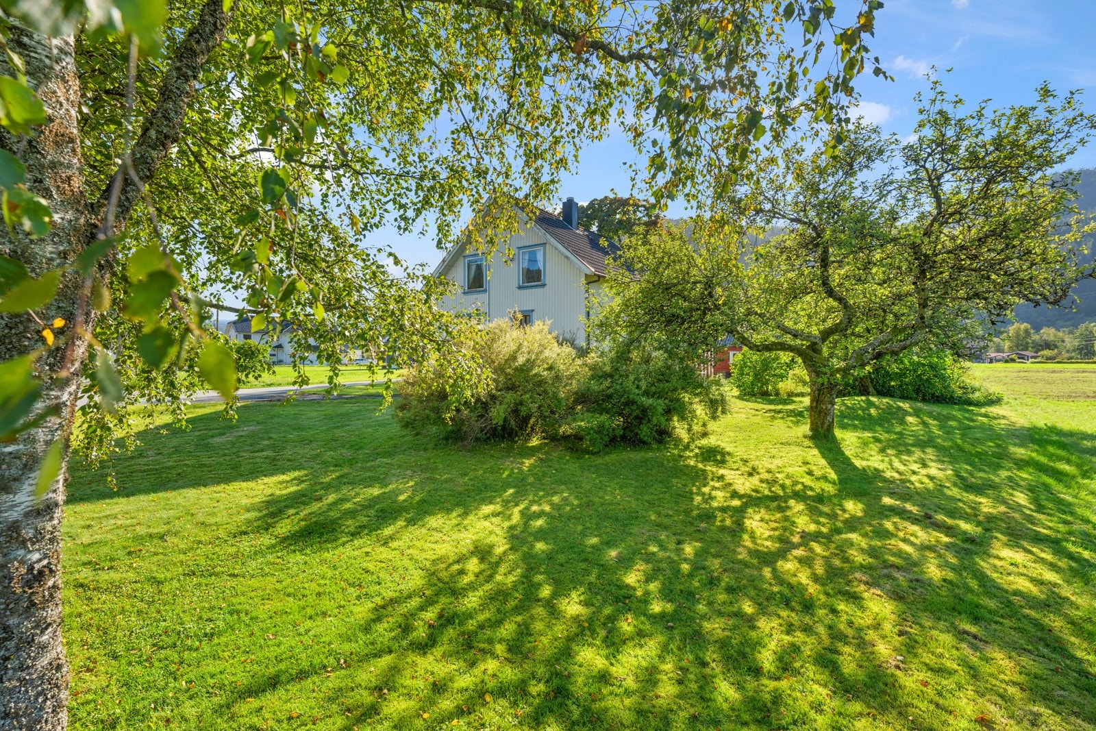 Stor og solrik tomt med godt med boltreplass Galleribilde