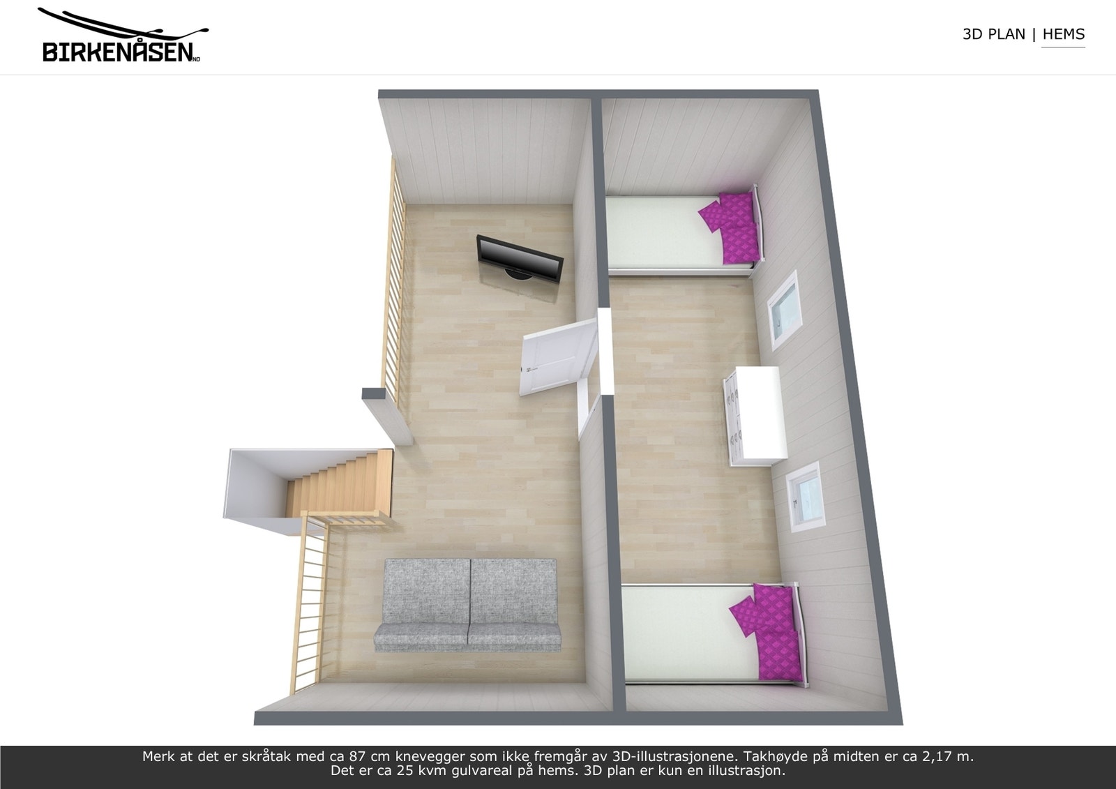 3D plan er kun en illustrasjon Galleribilde