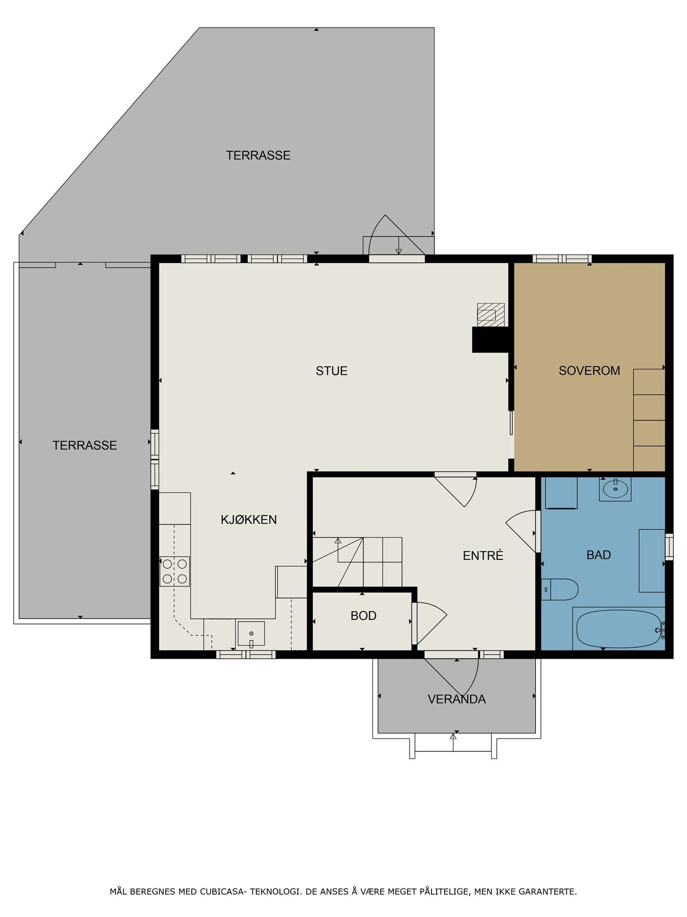 Planskisse 1. etasje. Galleribilde