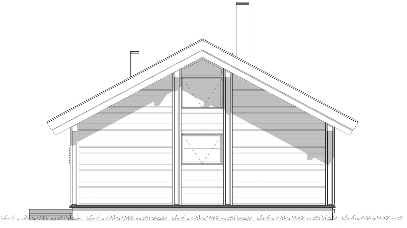 Fasade øst av Ålhytta D35 Galleribilde