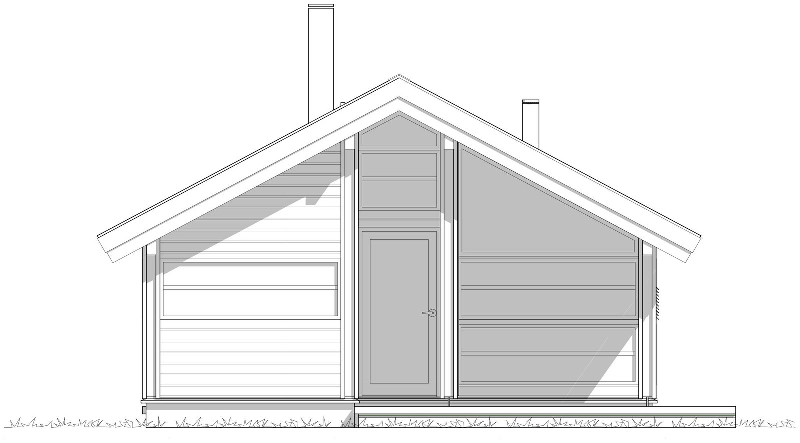 Fasade vest av Ålhytta D35 Galleribilde