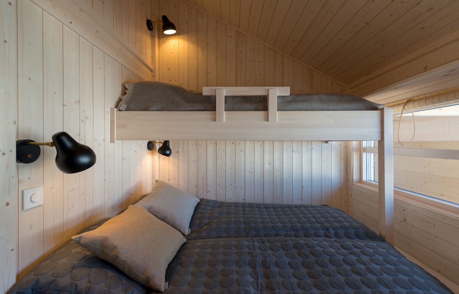 Eksempel på interiør, soverom med familiekøye. Galleribilde