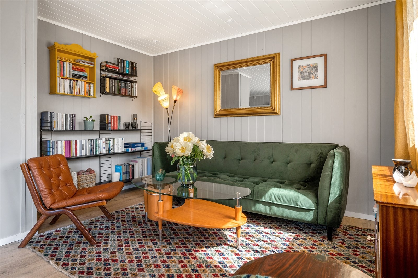 Denne delen av stuen kan gjøres om til soverom. Da får man 3 soverom i leiligheten. Galleribilde