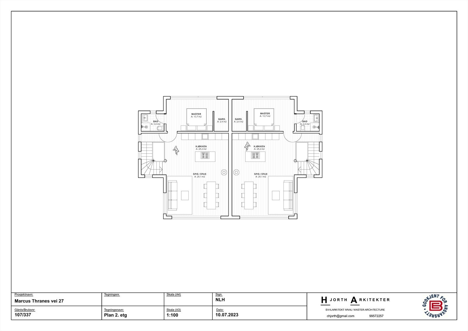 Plan 2. etasje Galleribilde