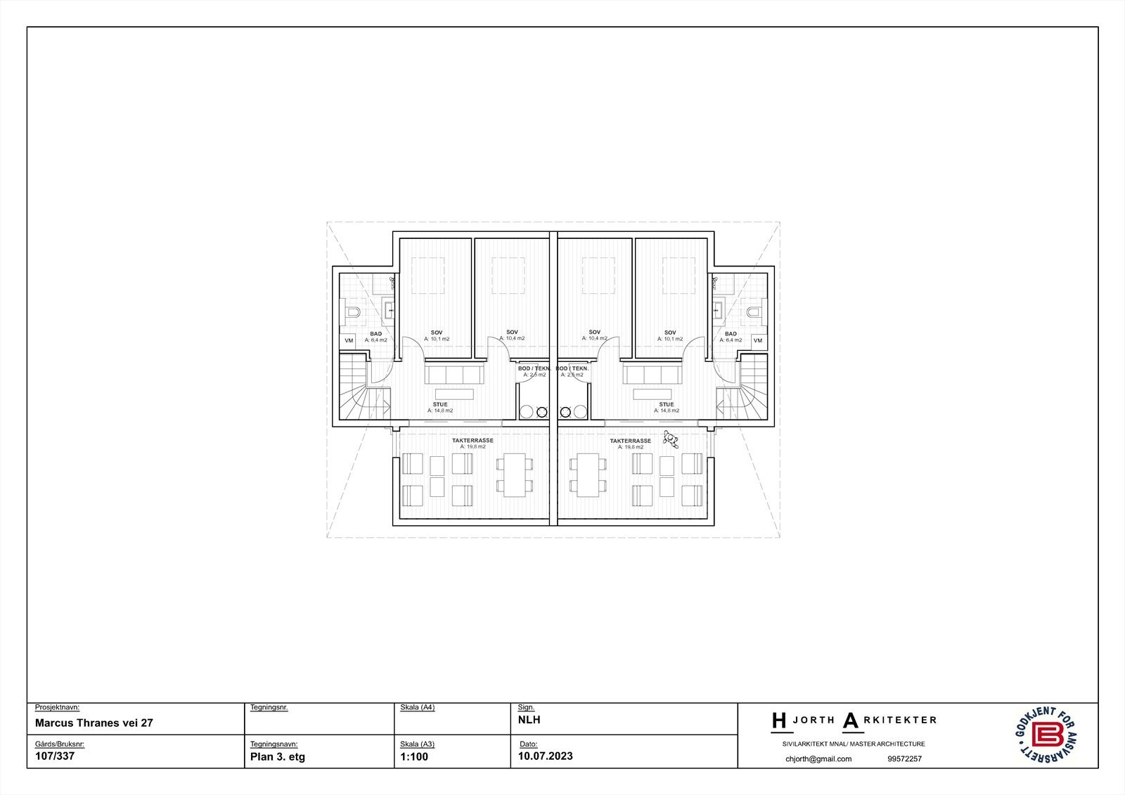 Plan 3.etasje Galleribilde
