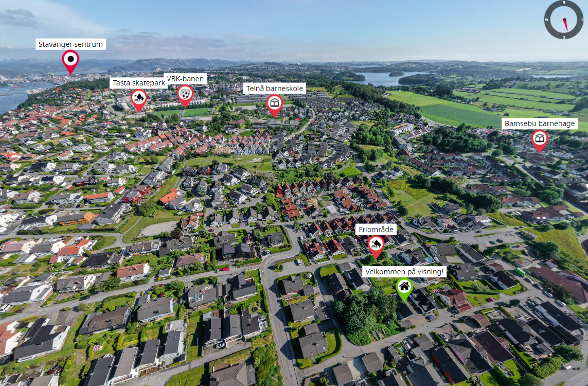 Se link under for 360 visning av området Galleribilde