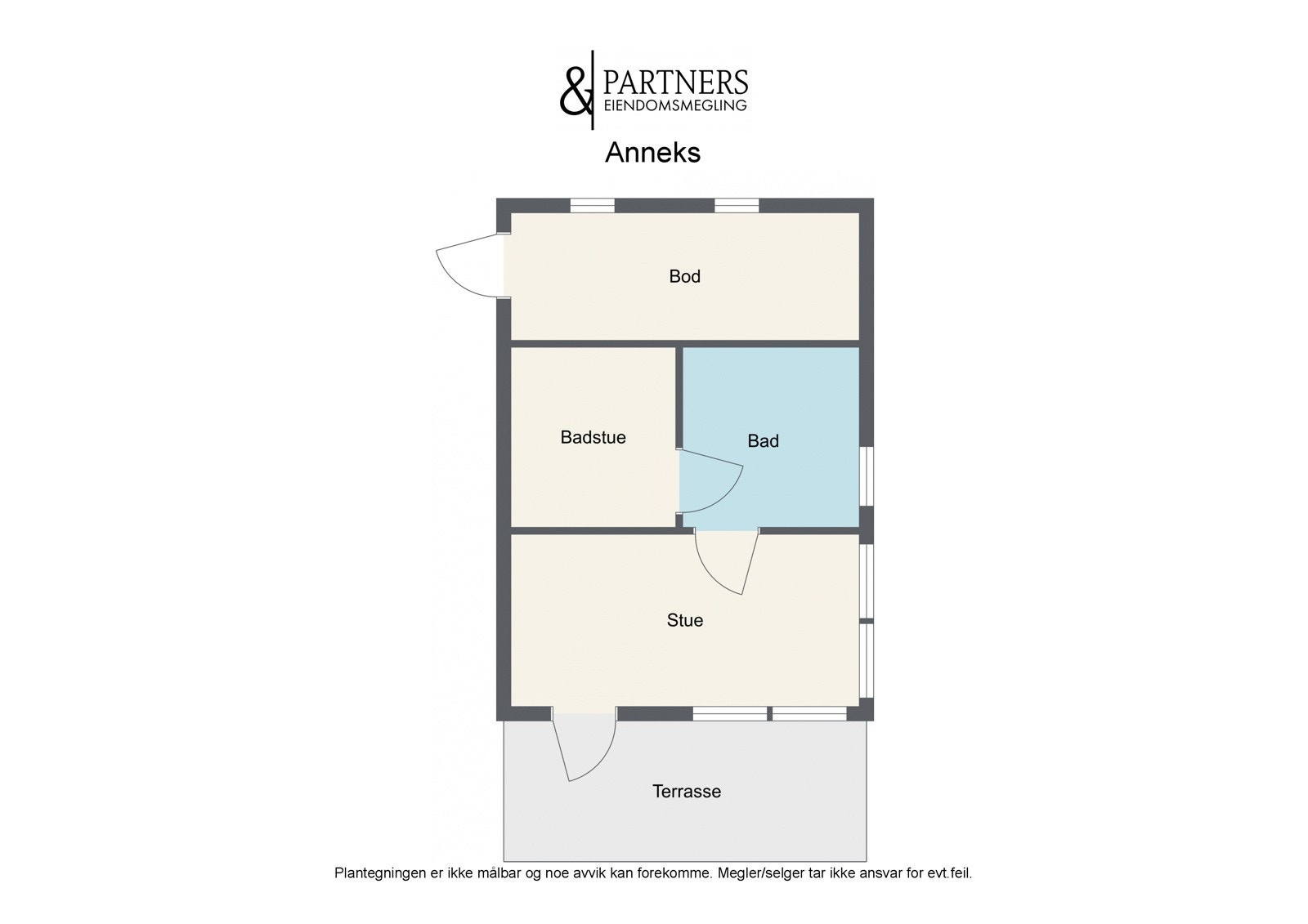 Plantegning anneks Galleribilde