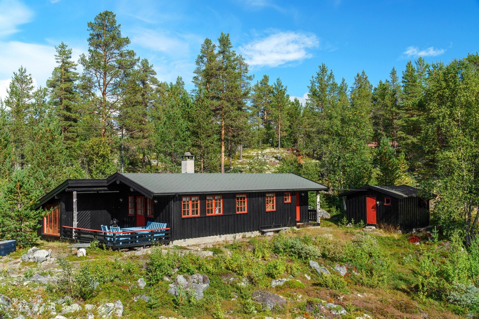 Her har du direkte adgang til milevis med langrennsløyper og turstier, rett utenfor hyttedøren. Galleribilde