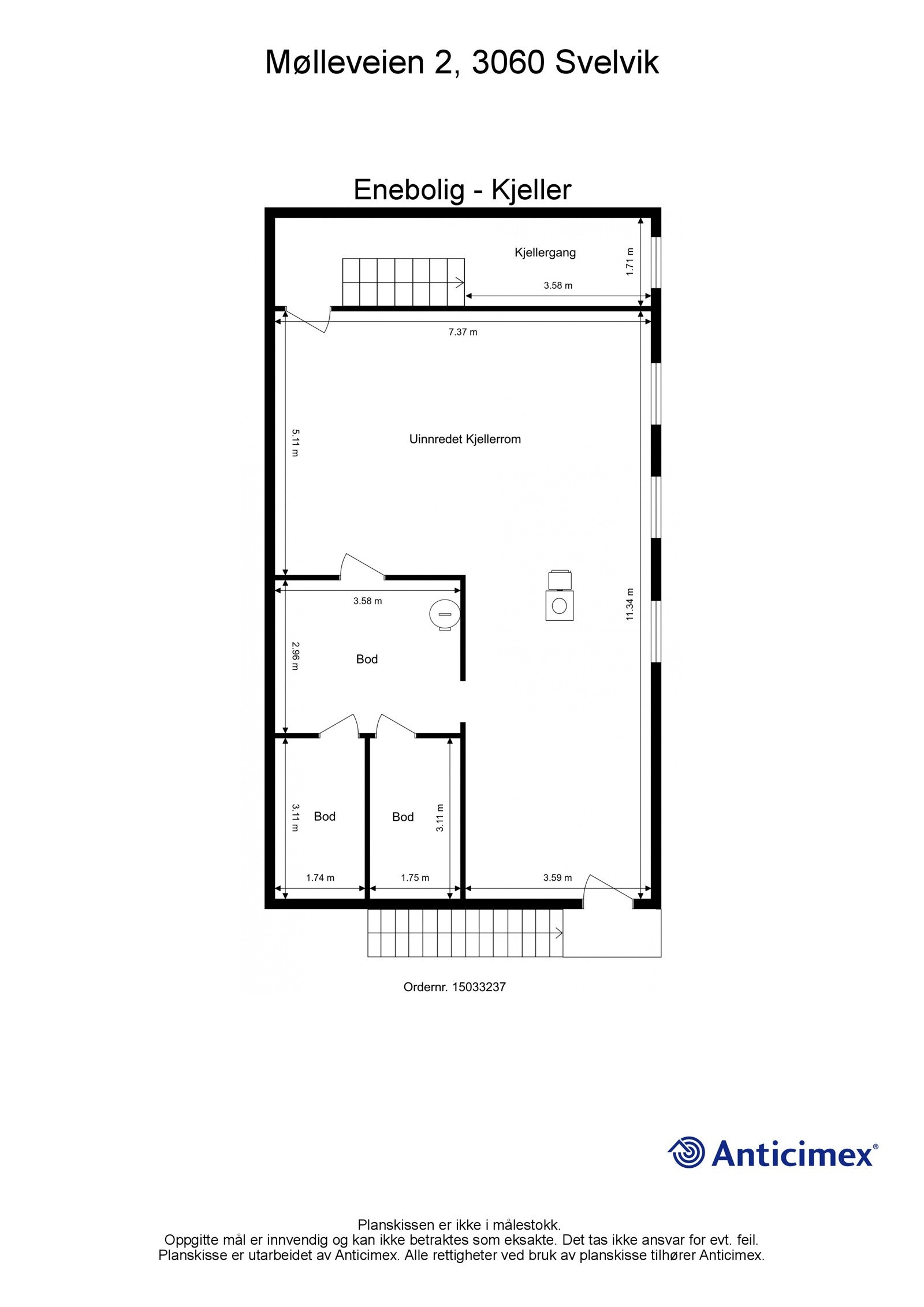 Plantegning kjeller Galleribilde