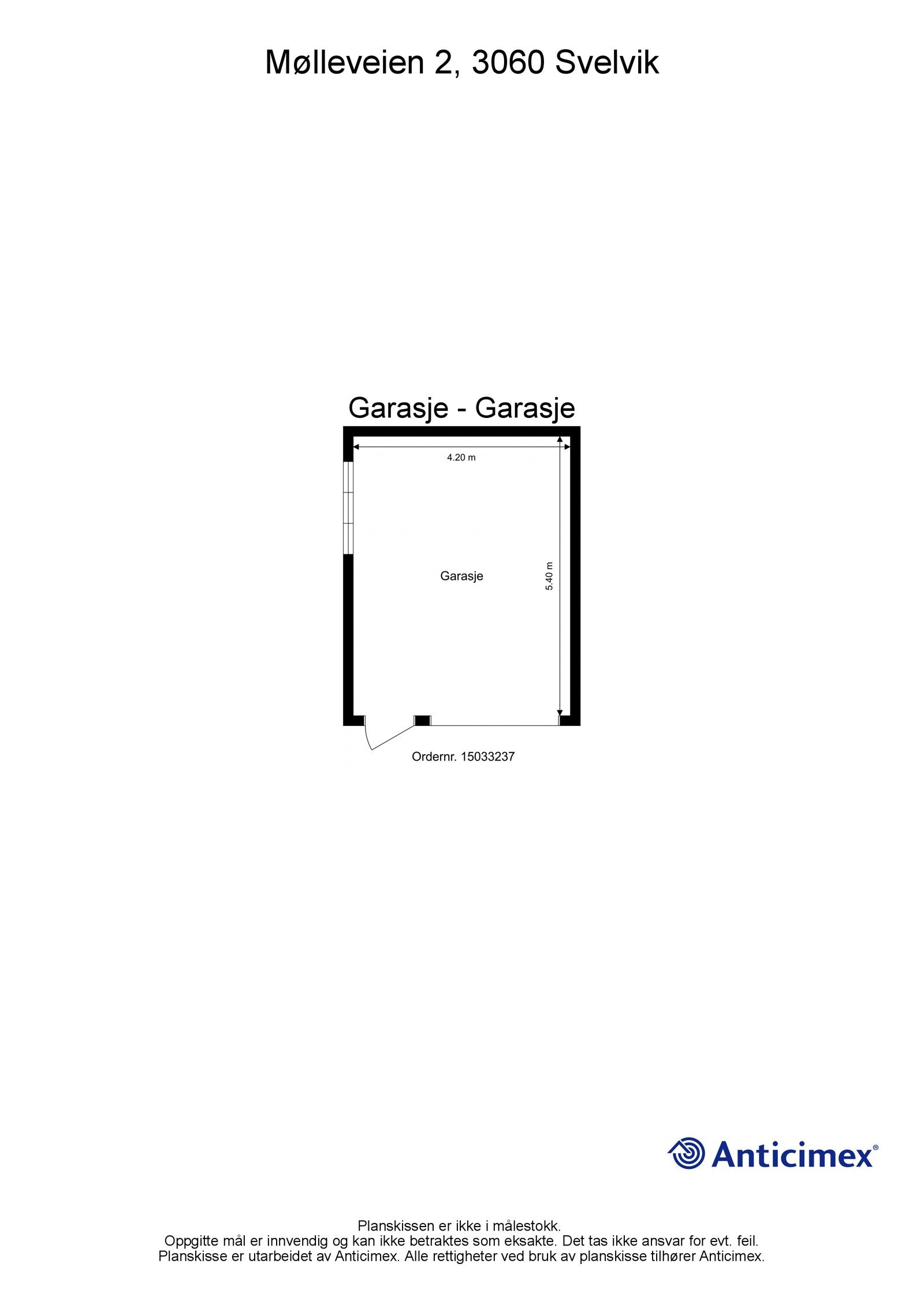 Plantegning garasje Galleribilde