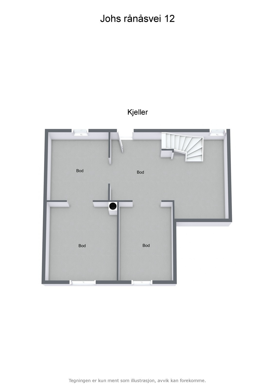 Johs svei 12 - 3D - Kjeller - Letterhead Galleribilde
