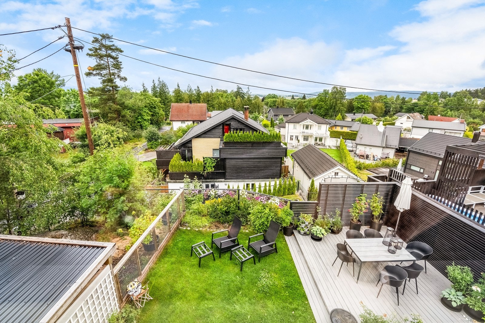 - Hage sett fra 2. etasje - Galleribilde