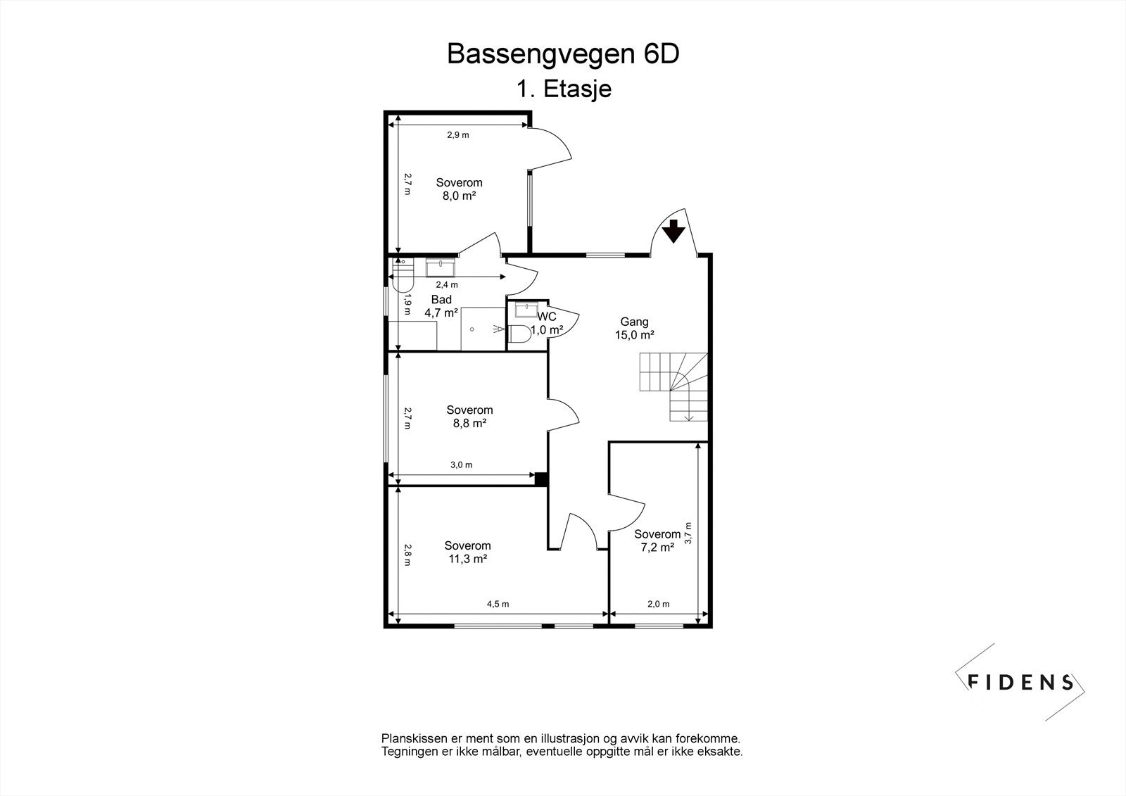 - Plantegning 1. etasje - Galleribilde