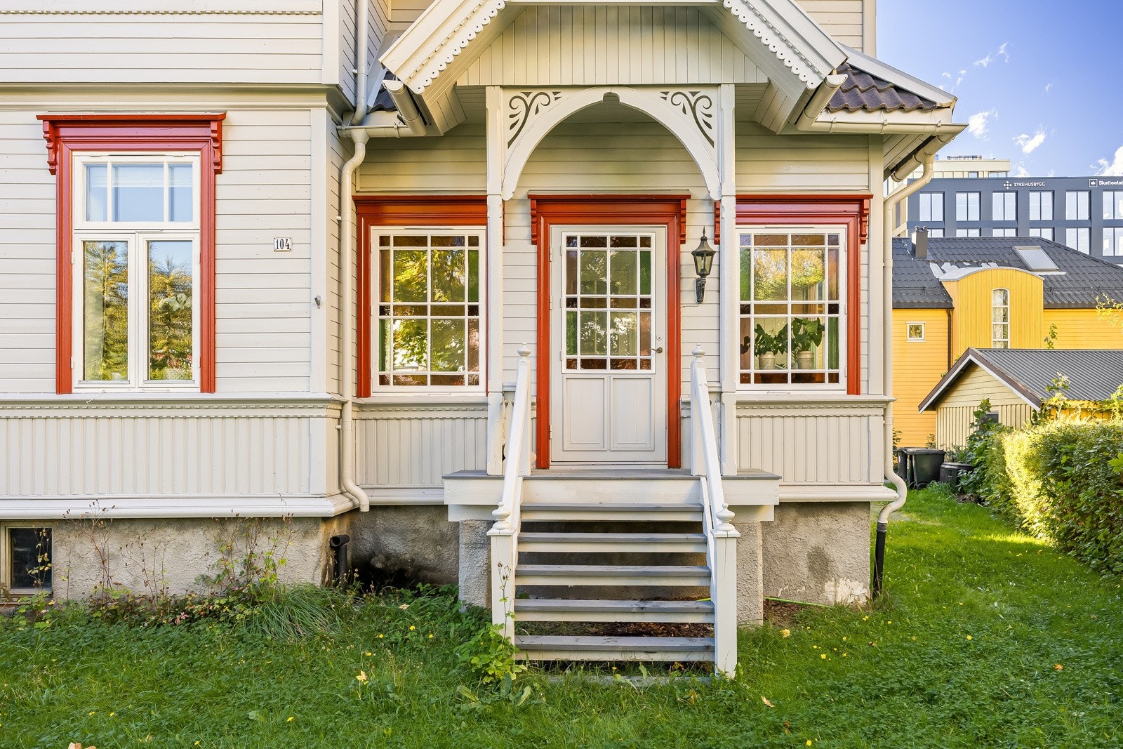 Nedgang til hagen. Galleribilde