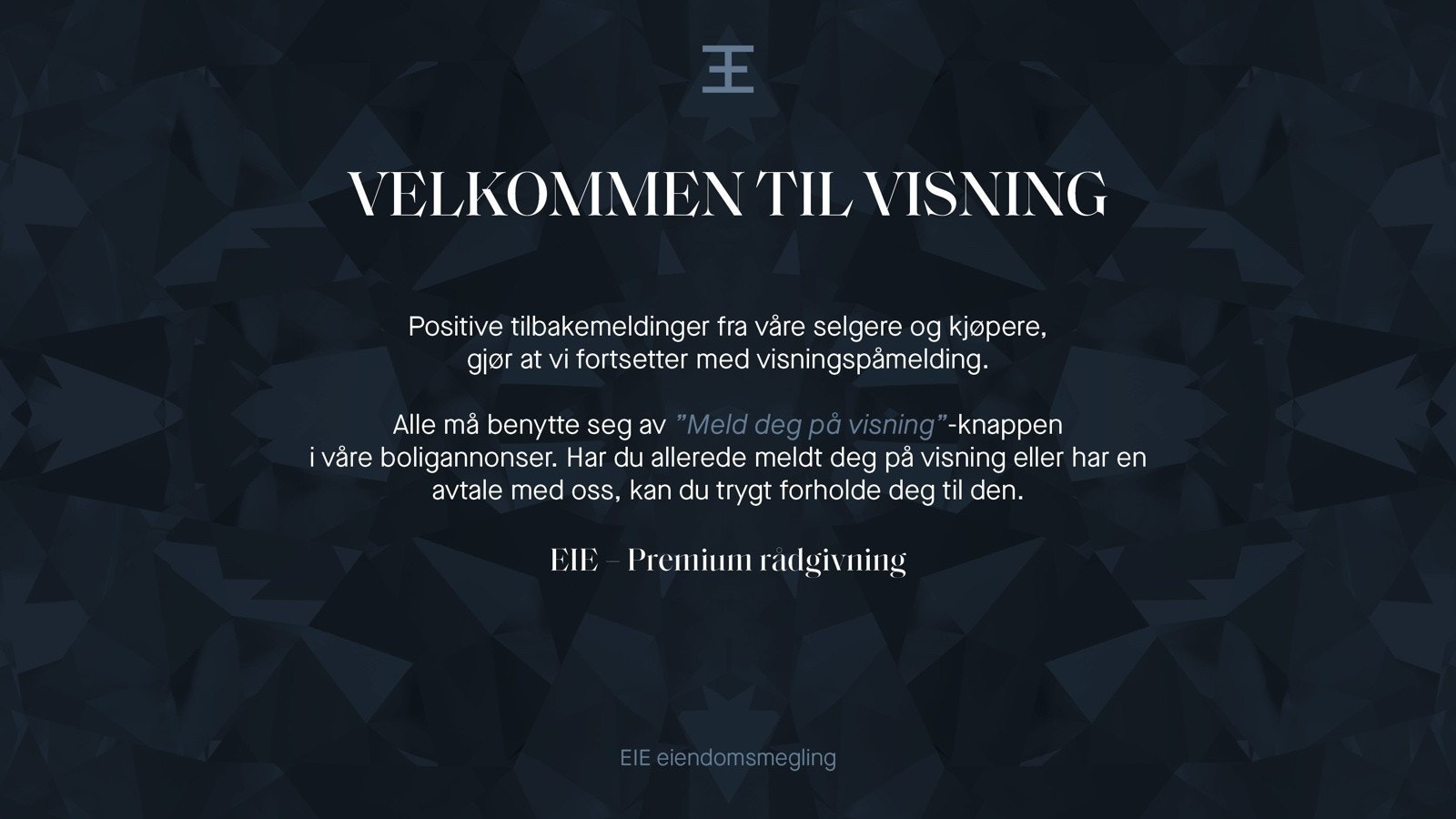 Husk visningspåmelding Galleribilde