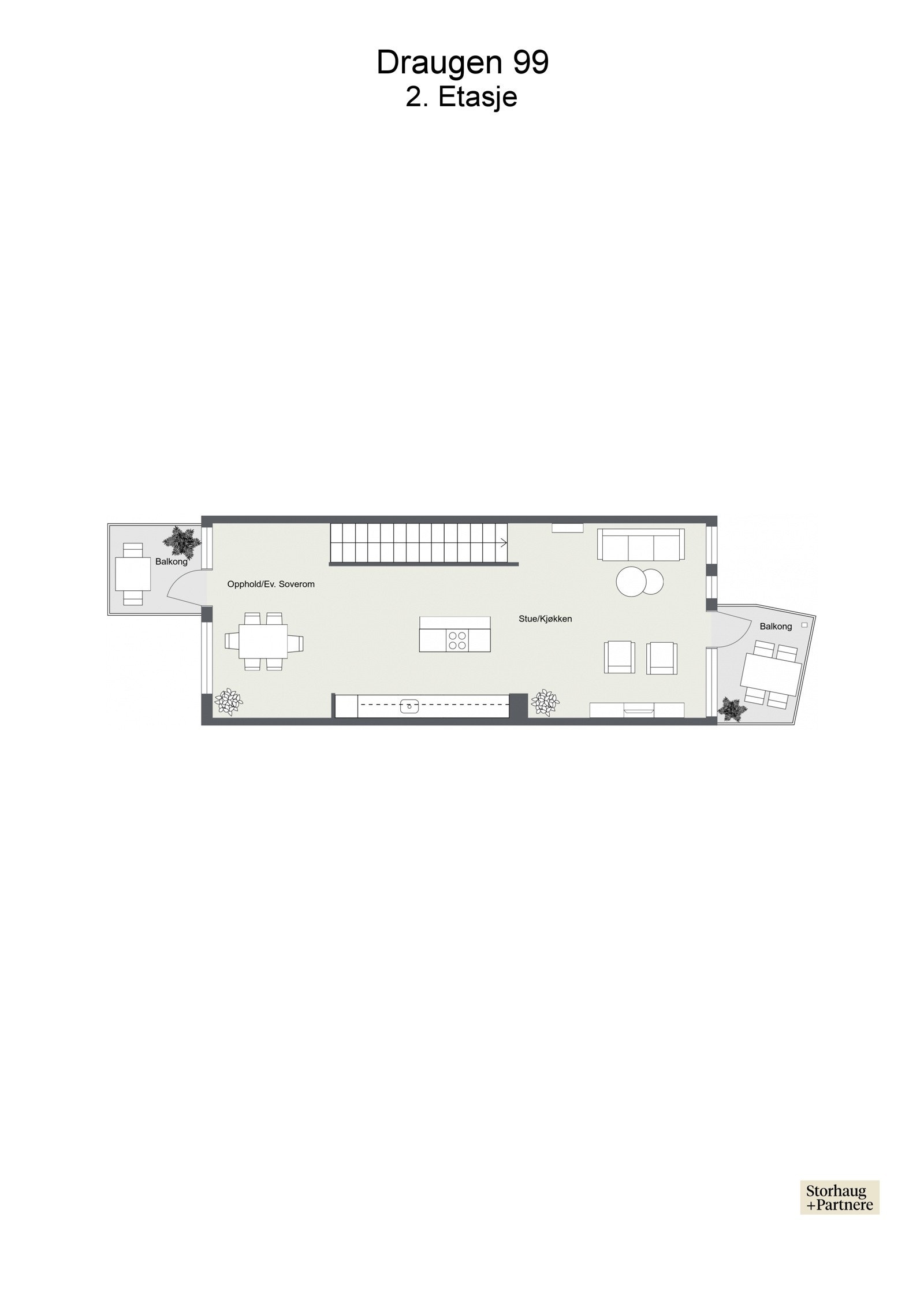 Plantegning 2. etasje Galleribilde