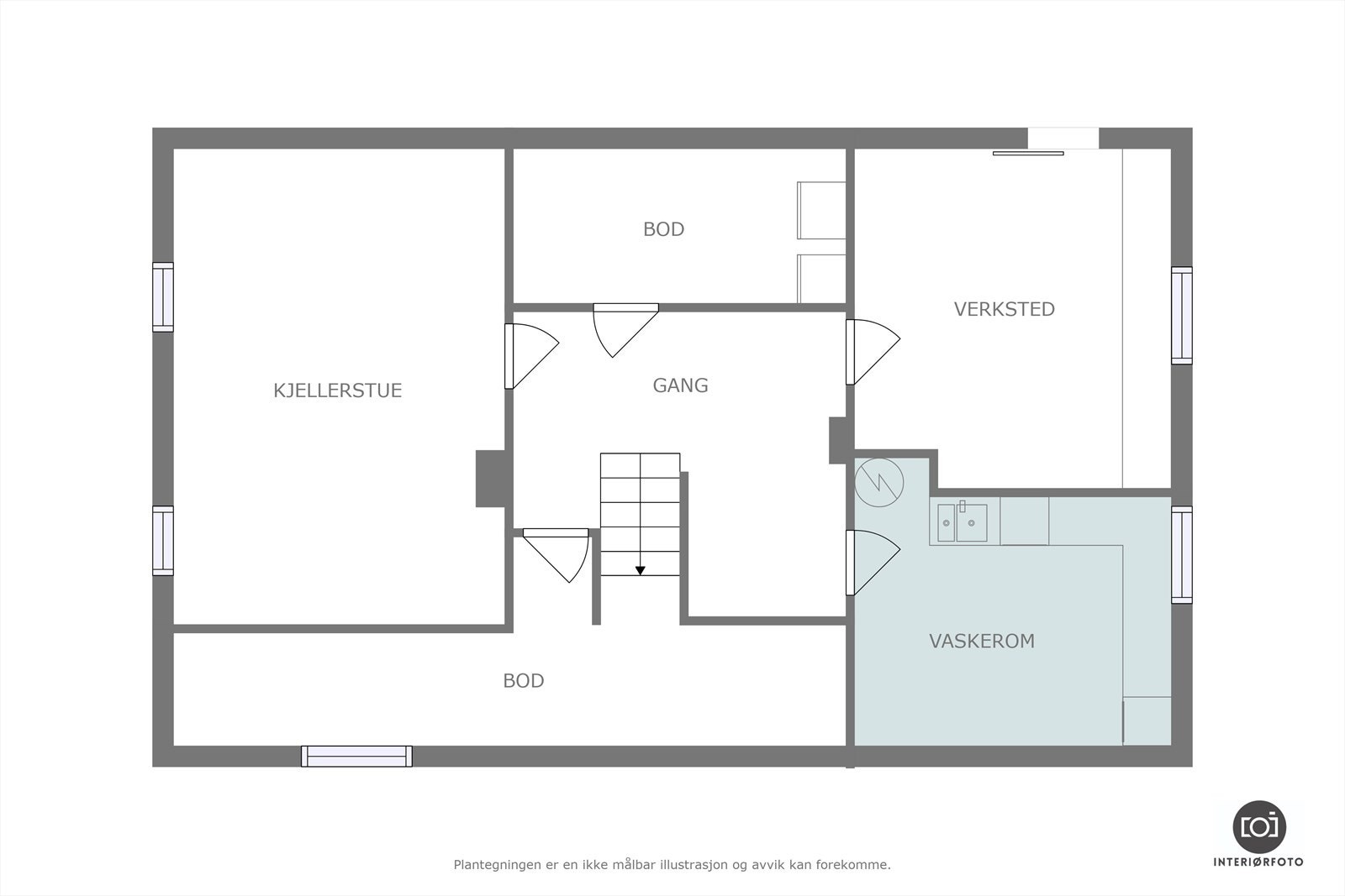 Plantegning Galleribilde