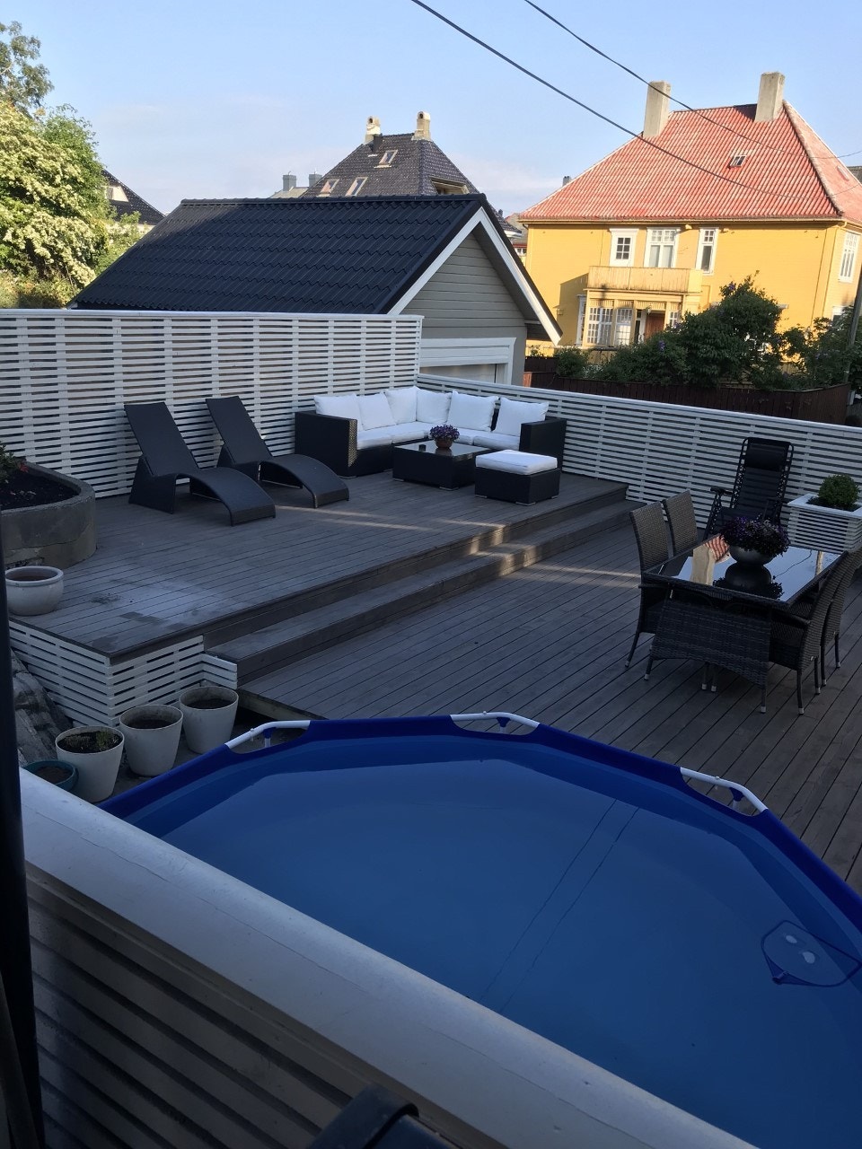 Selgers bilde av terrasse sommerstid Galleribilde