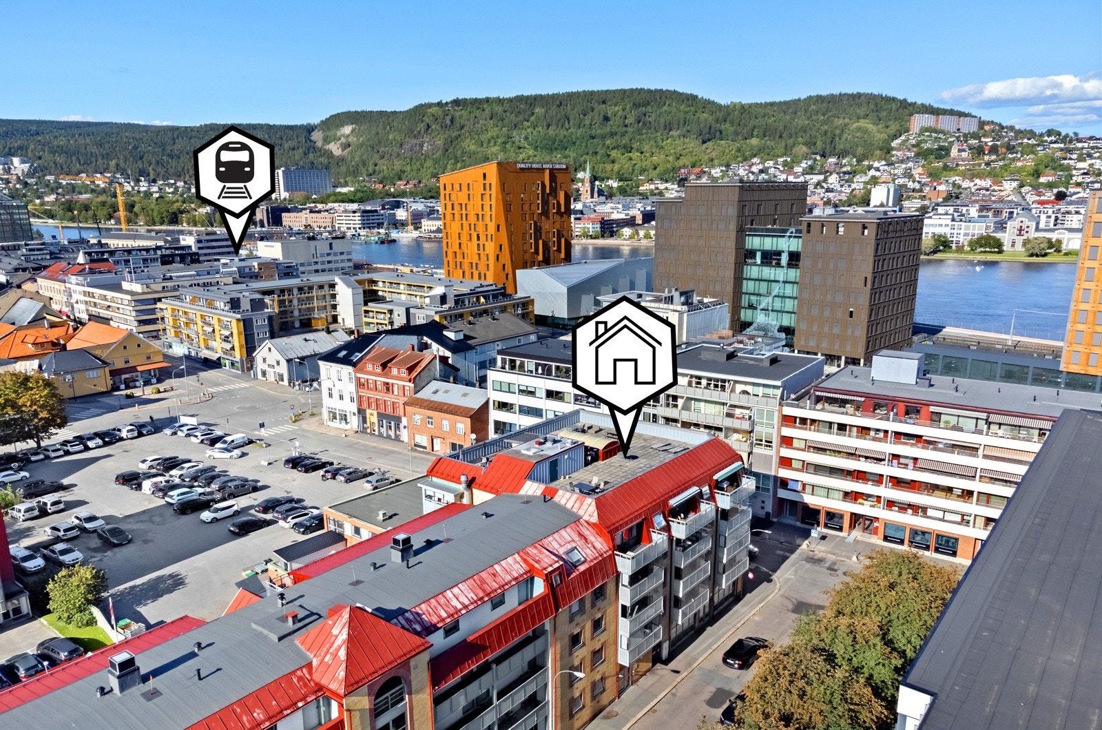 Pendlervennlig og meget sentralt 2-roms leilighet på Strømsø Galleribilde