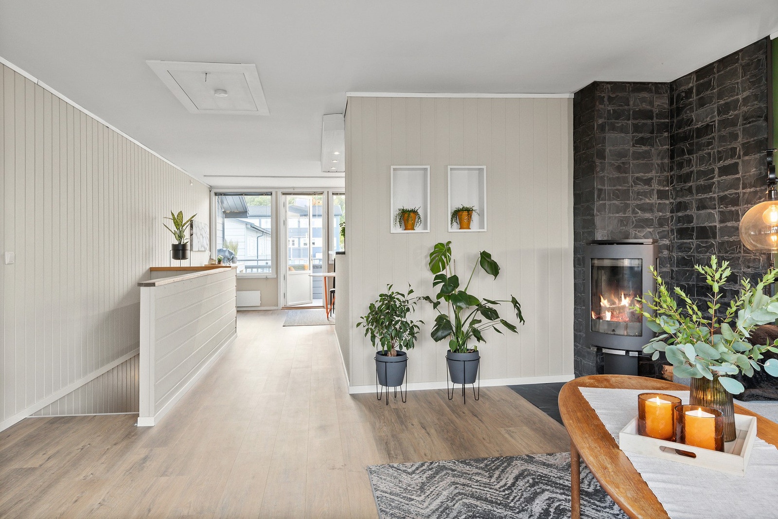 Rekkehuset ligger i et familievennlig område på Flatåsen. Galleribilde