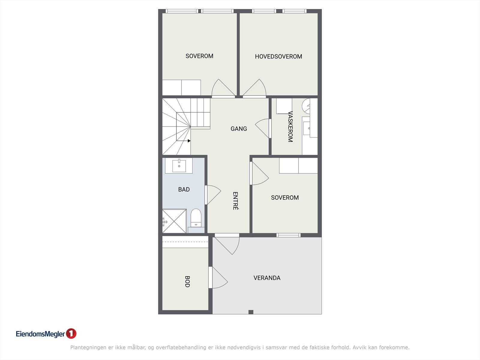 Planløsning 1. etg. Galleribilde