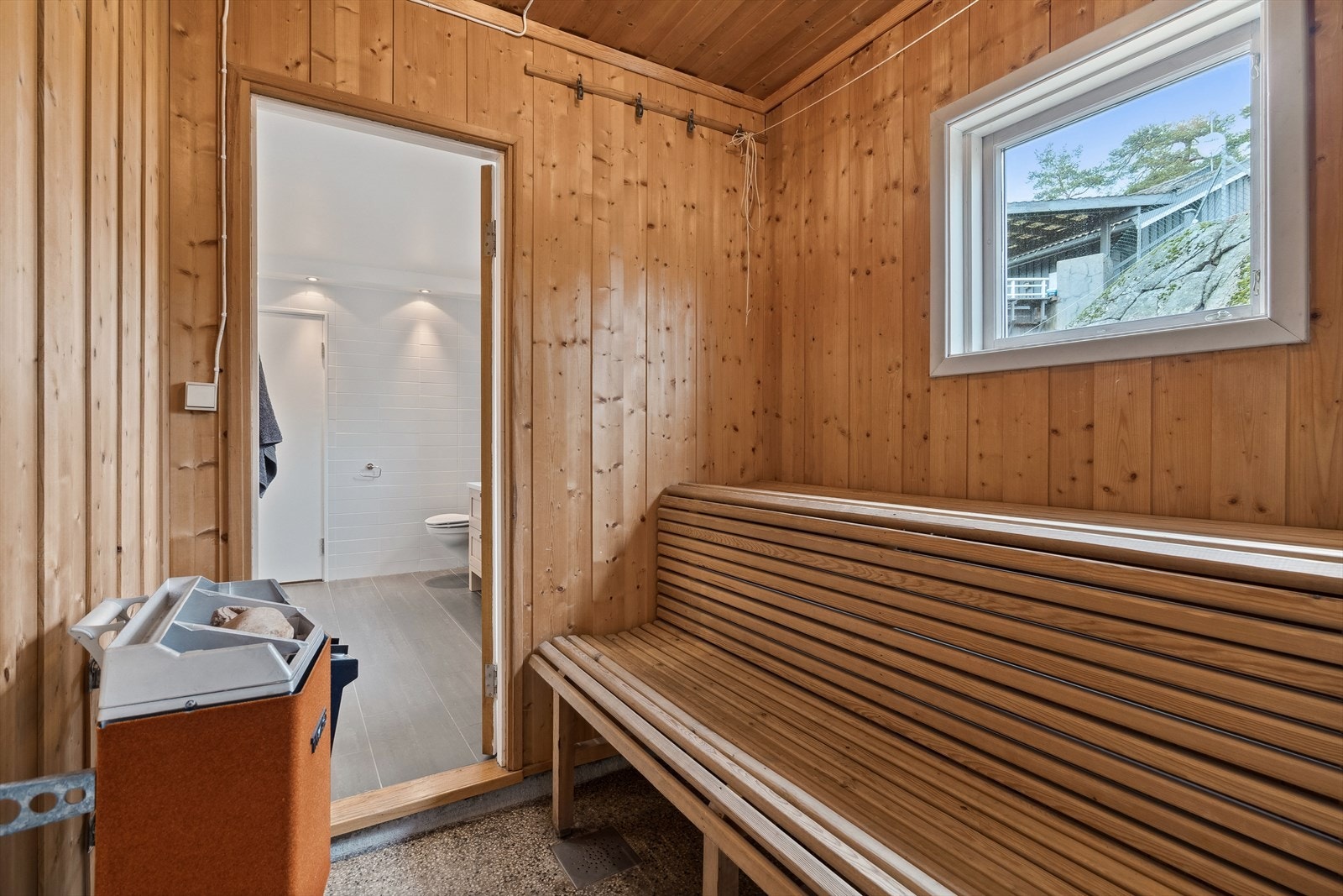 Badstu i tilknytning til baderom på hovedplan Galleribilde