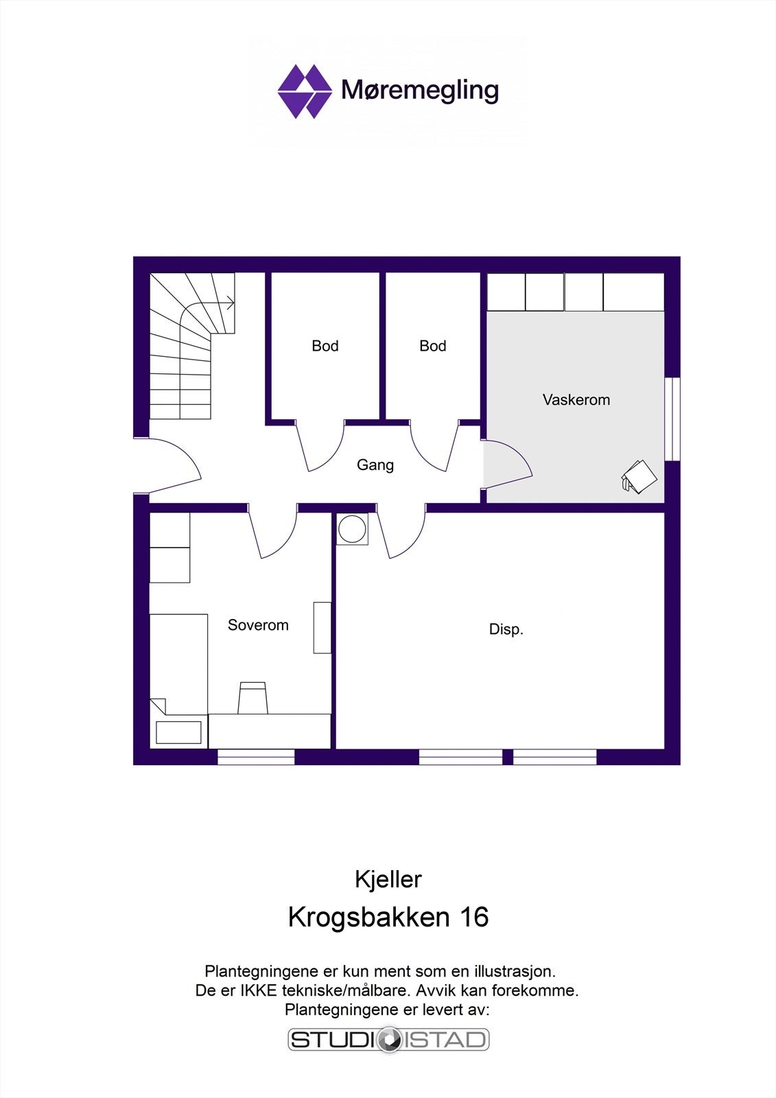 Plantegning - kjeller Galleribilde