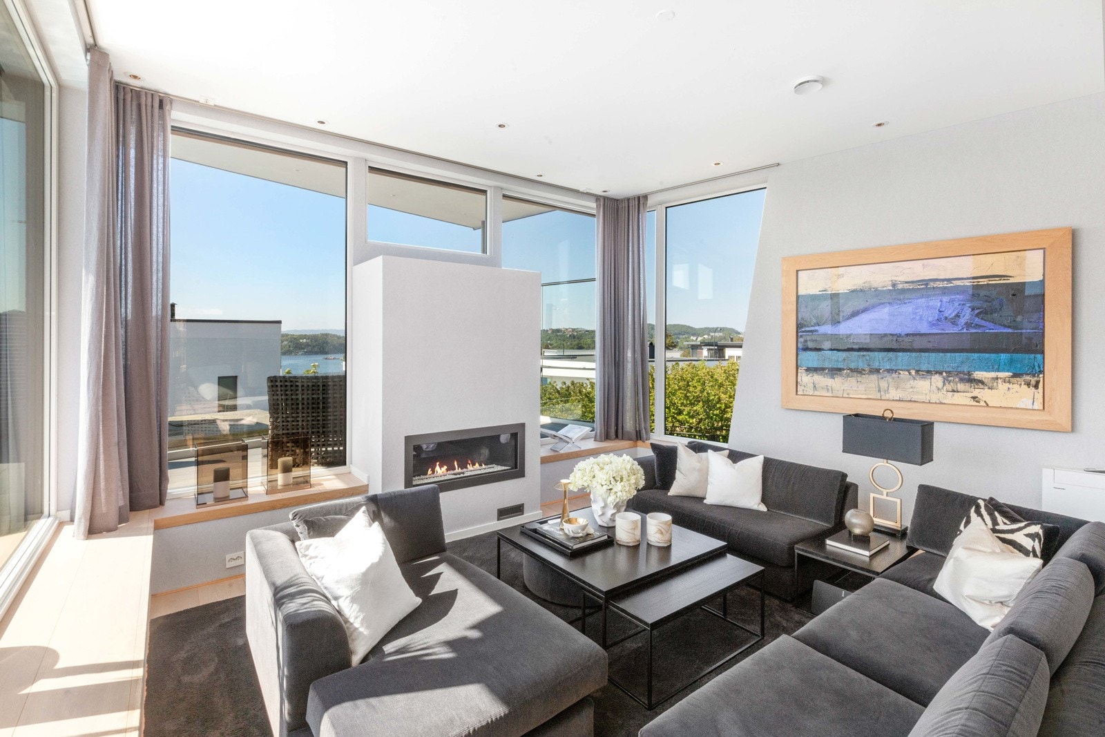 Delikat nedsenket stuesone Galleribilde