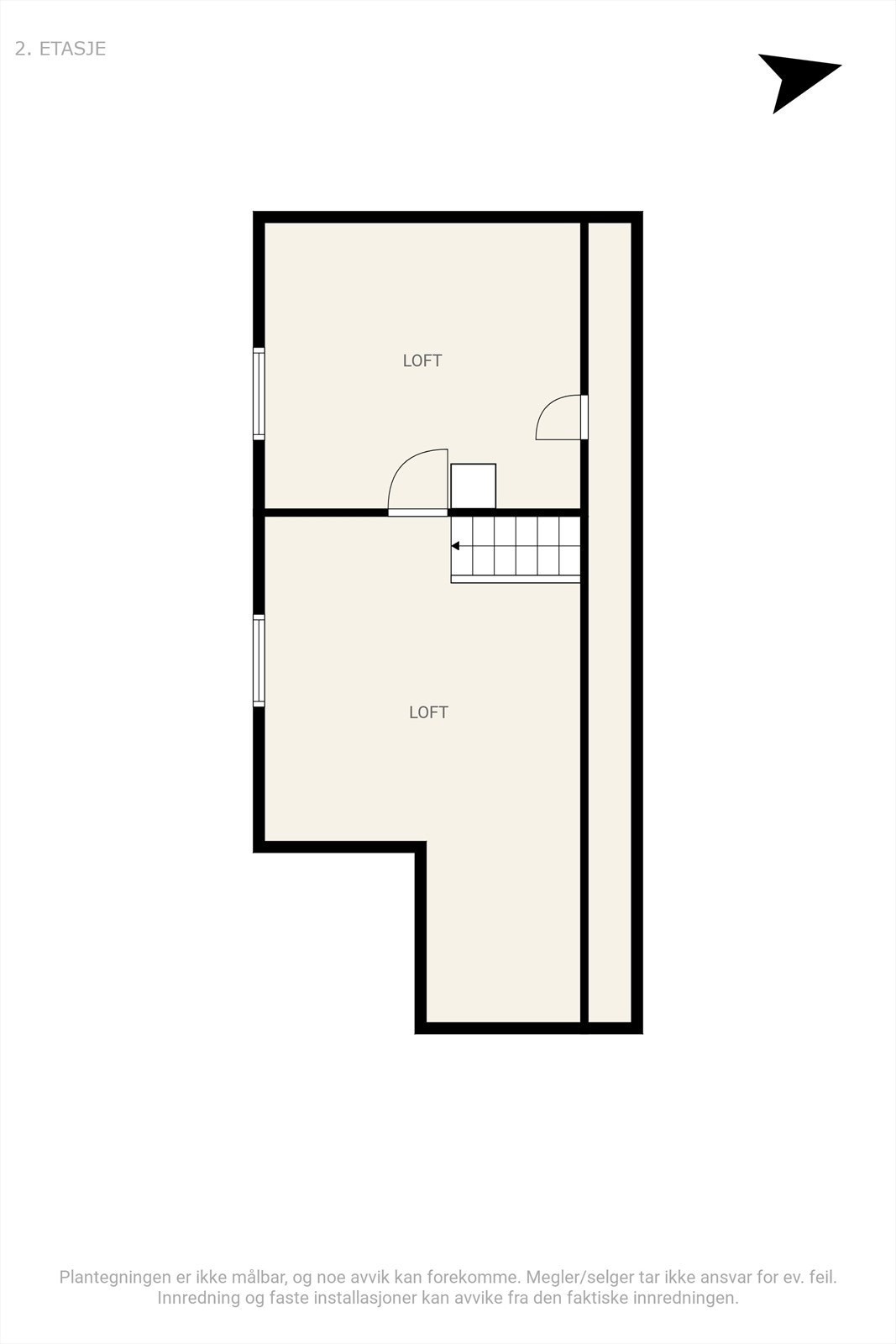 Plantegning Loft Galleribilde