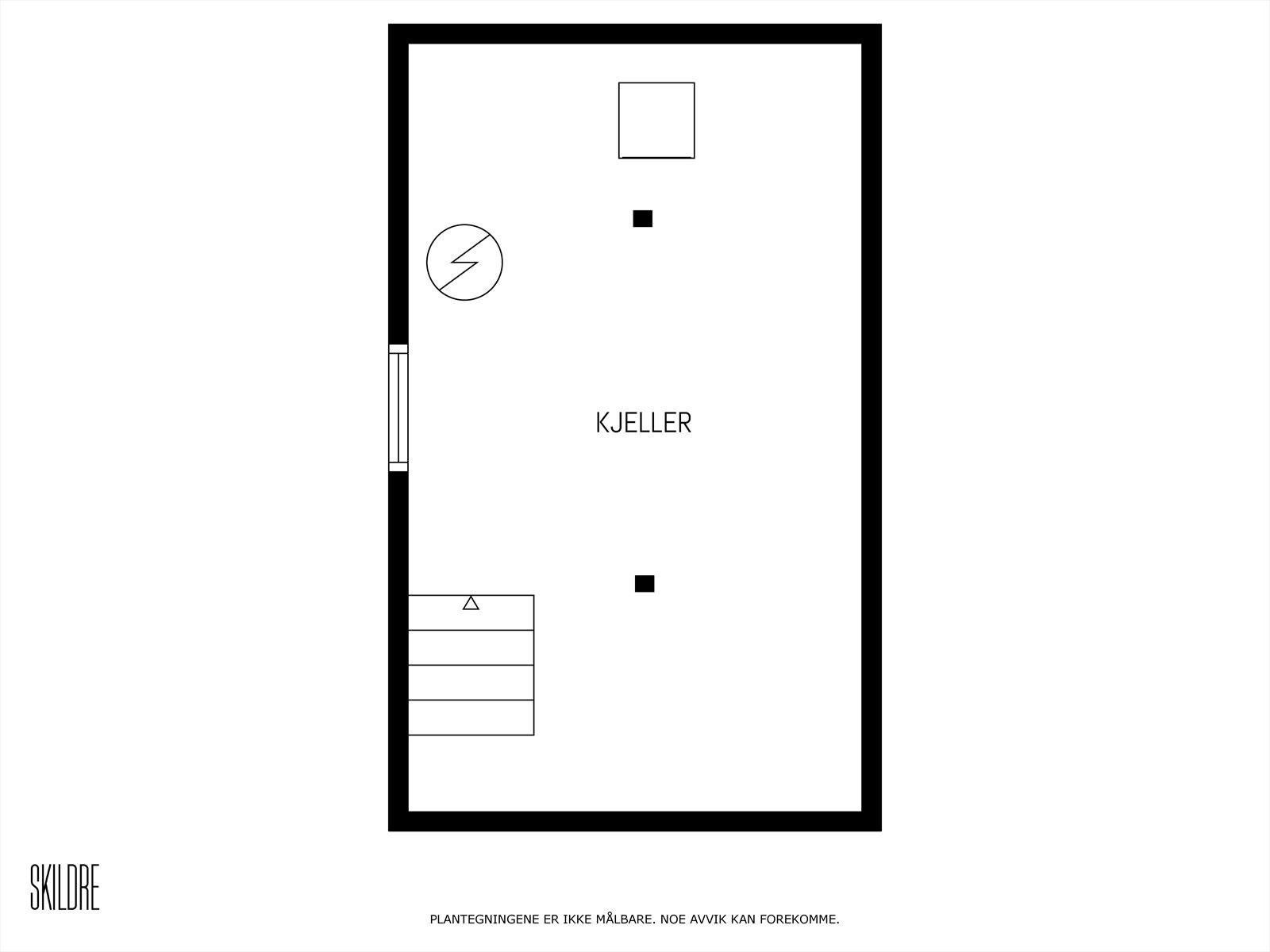 Plantegning kjeller. Galleribilde