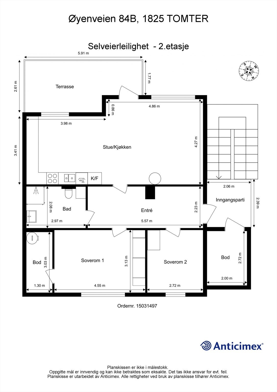 Plantegning 2. etasje Galleribilde